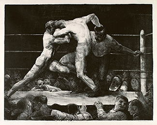 Boxing, Fight Night, New York, NY, American Masterwork, Action, Spectators