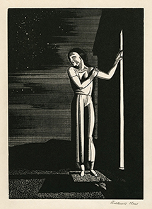 Modernism, Art Deco, Woman, Starry Night, Mysticism