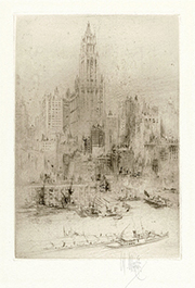 lower Manhattan, Battery Park, Woolworth Building, cityscape, Skyscrapers, Skyline